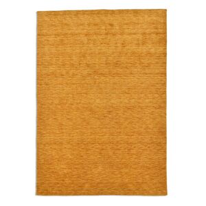 THEKO Tapis salon - tisse main - 100% laine naturelle - or 070x140 cm