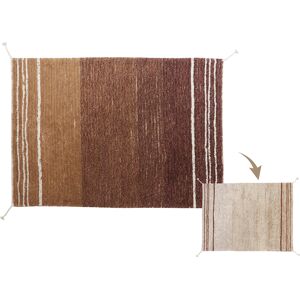 Lorena Canals Tapis lavable en coton marron 120x160