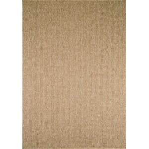 Nazar Tapis interieur et exterieur aspect jute beige chevron 200x290