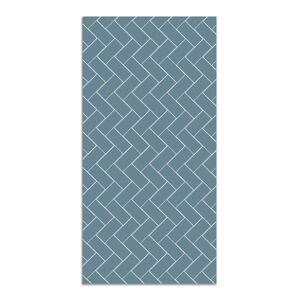 Home and Living Tapis vinyle mosaïque de briques bleues 160x230cm