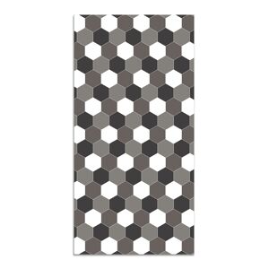 Home and Living Tapis vinyle mosaïque hexagones de ton gris 300x200cm