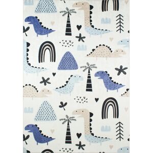 Nazar Tapis enfant dinosaures et plantes prehistoriques 160x230