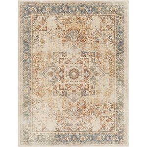 Surya Tapis Vintage Lavable en Machine Marron/Ivoire 160x213