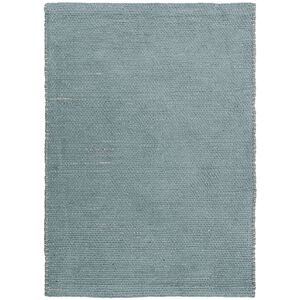 The Deco Factory Tapis artisanal en jute et coton chenille gris clair 160x230