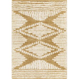 Surya Tapis Shaggy Boheme Blanc/Ocre 160x220