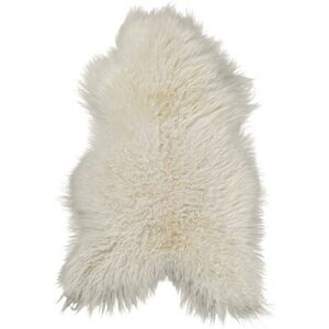 Maison Thuret Tapis en peau de mouton islandais blanche frisee