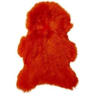 Maison Thuret Tapis en peau de mouton orange