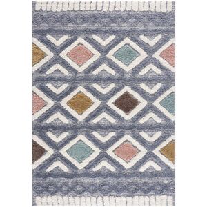 STUDIO DECO Tapis a poils longs et relief multicolore 160x230cm