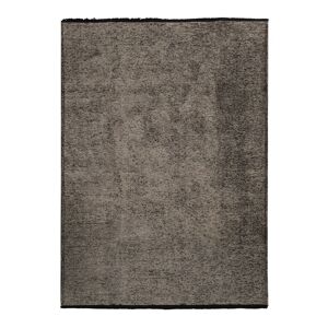 The Deco Factory Tapis en coton et polyester tisse plat anthracite 160x230