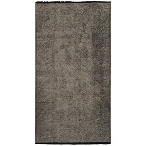 The Deco Factory Tapis tisse plat reflet lumiere anthracite 80x150