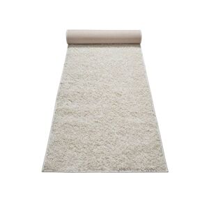 Esprit Tapis de couloir poils longs effet bouclette creme 80x230