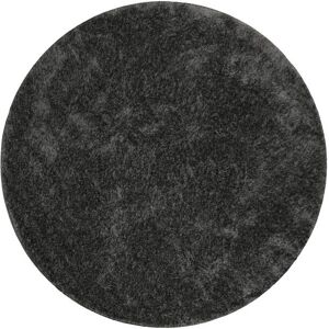 Esprit Tapis rond poils longs doux brillant gris anthracite 200 rd.