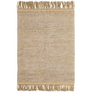 AFK Tapis style naturel tisse main jute et laine 160x230