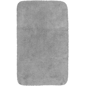 Wecon Home Basics Tapis de bain doux gris clair coton 80x150