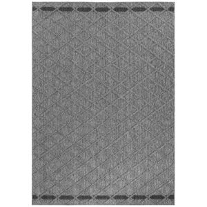 STUDIO DECO Tapis effet jute naturel a relief stries gris 240x340cm