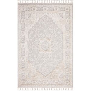 STUDIO DECO Tapis boheme chic a franges tressees creme 140x200cm