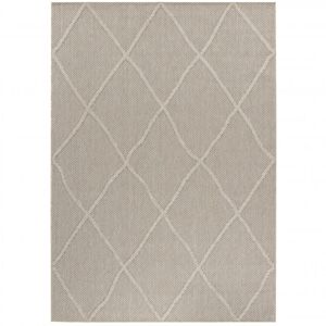 STUDIO DECO Tapis effet jute naturel a relief losanges beige 120x170cm