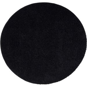 STUDIO DECO Tapis a poils longs rond SOFTY noir anthracite 160x160cm