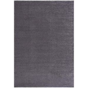 STUDIO DECO Tapis uni gris a relief lineaire 120x160cm