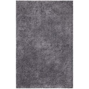 STUDIO DECO Tapis a poils longs SOFTY gris fonce 150x150cm