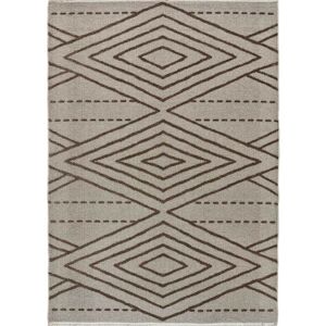 Atticgo Tapis a motifs ethniques gaufres vison, 160X230 cm