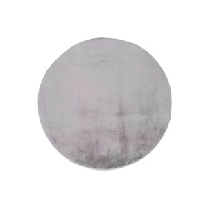 Atticgo Tapis lavable extra doux en gris argente, 120Ø cm