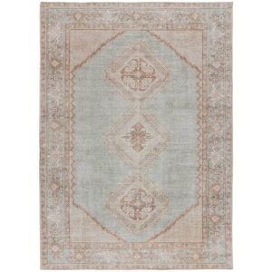 Atticgo Tapis vintage lavable couleur beige, 160X230 cm