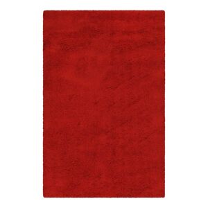Esprit Tapis confort moelleux en laine, poils longs rouge 120x180