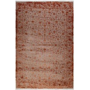 Esprit Tapis classique toucher soyeux vintage terracotta a relief 120x170