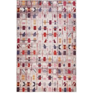 Wecon Home Tapis plat motif geometrique multicolore 110x170