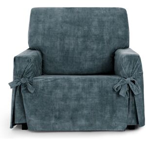 Eysa Housse de fauteuil antitache avec des rubans bleu 80 -120cm