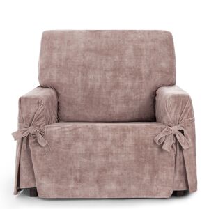 Eysa Housse de fauteuil antitache avec des rubans rose 80 -120cm