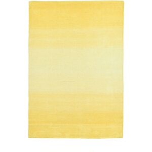 THEKO Tapis degrade de couleur en laine jaune 60x90 cm