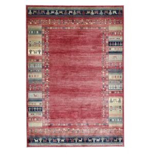 Gino Falcone Tapis tisse a la machine en viscose - rouge 160x230 cm