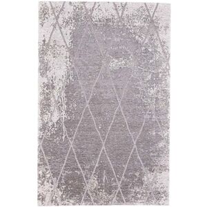 Tom Tailor Tapis graphique et brillant tisse machine Argent 80x150 cm