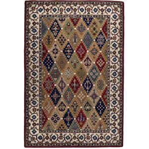 THEKO Tapis d'orient classique en laine naturelle rouge multicolore 60x90