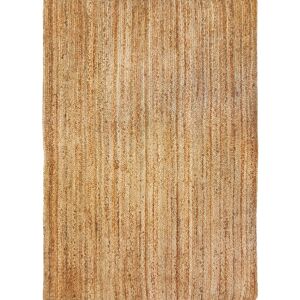 The Deco Factory Tapis en jute tresse main, lignes naturel 160x230