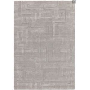 Novatrend Tapis de salon en laine gris souris 160x230 cm