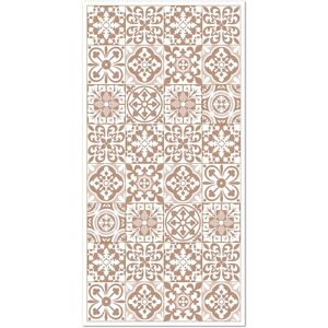 Home and Living Tapis vinyle carreaux ciments triana brun 120x160cm