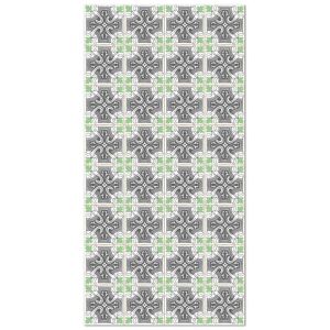 Home and Living Tapis vinyle carreaux ciments salamanque vert 120x160cm