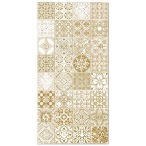 Home and Living Tapis vinyle carreaux ciments jaen brun 140x200cm