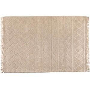 Vivaraise Tapis outdoor en coton recycle neige 120 x 170