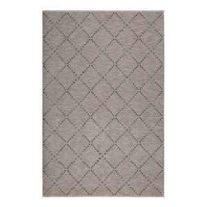 Esprit Tapis velours ras a motif losange fond gris/taupe chine 160x225