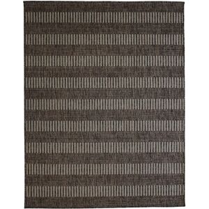 The Deco Factory Tapis interieur-exterieur aspect jute motif lignes beige 195x275