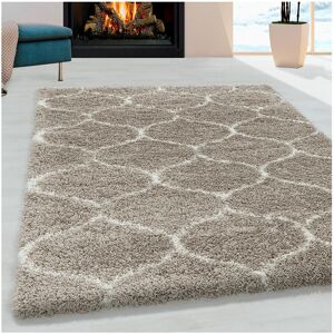 AlloTapis Tapis geometrique baroque en polypropylene beige 280x370