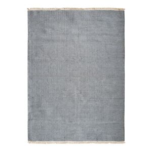 The Deco Factory Tapis en jute et coton avec franges gris clair 120x170