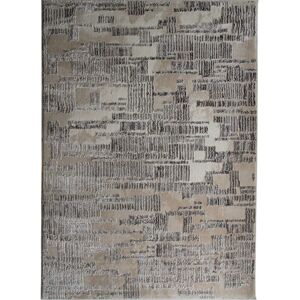 The Deco Factory Tapis graphique effet kapla beige 120x170