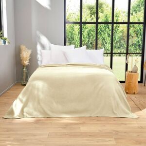 Toison d'Or Couverture en 100% pure laine vierge 180 x 240 cm blanchi