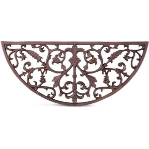 Decoration d'Autrefois Paillasson Demi Lune Fonte Marron 69cm