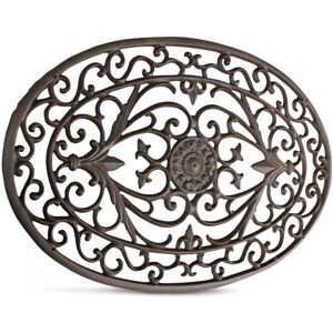 Decoration d'Autrefois Paillasson Lune Fonte Marron 61cm